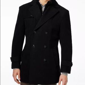 lauren ralph lauren labrada double-breasted wool-blend peacoat